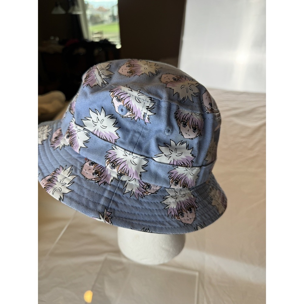 Hypland x Hunter X Hunter Killua Zoldyck Bucket Hat Blue Anime Streetwear HxH